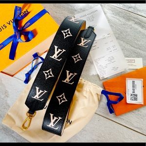 Authentic LV Bicolor Monogramm Empreinte Bag Strap